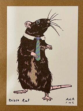 Anastasia Inciardi x Harry Styles Disco Rat Mini Print